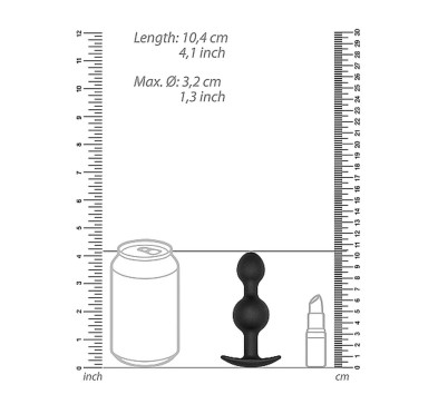 Zatyczka analna z kulką korek sonda do pupy 10cm